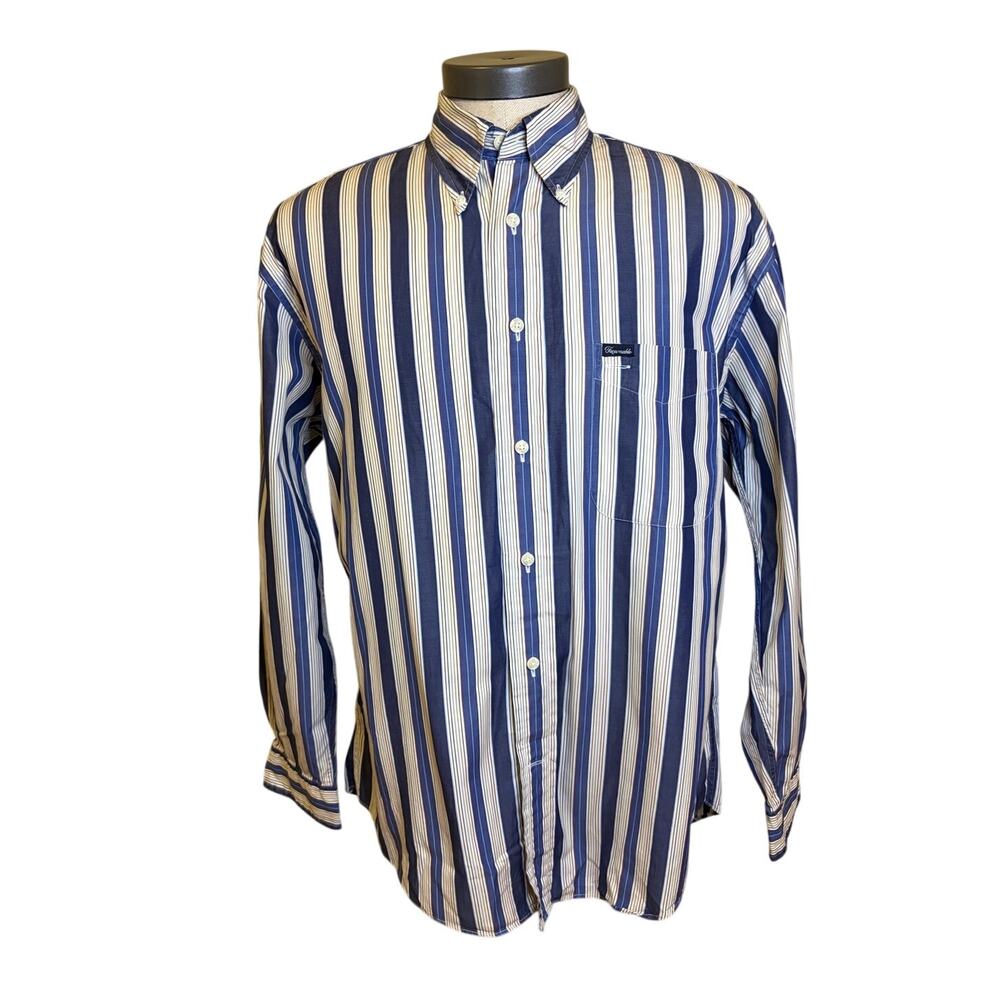 Faconnable Vintage 1990’s Vertical Stripe Button Down from Nordstrom - Picture 3 of 7